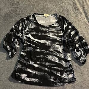 Michael Kors Plus Size Women’s Stretchy Causal Animal Print Top